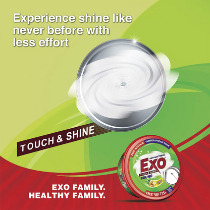 Exo Round Dish Wash Bar - 700 g (Pack of 4)