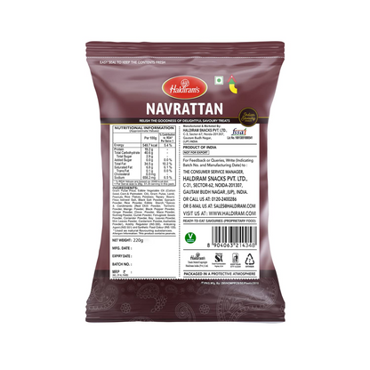 Haldiram's Namkeen - Navrattan, 200g + 20g