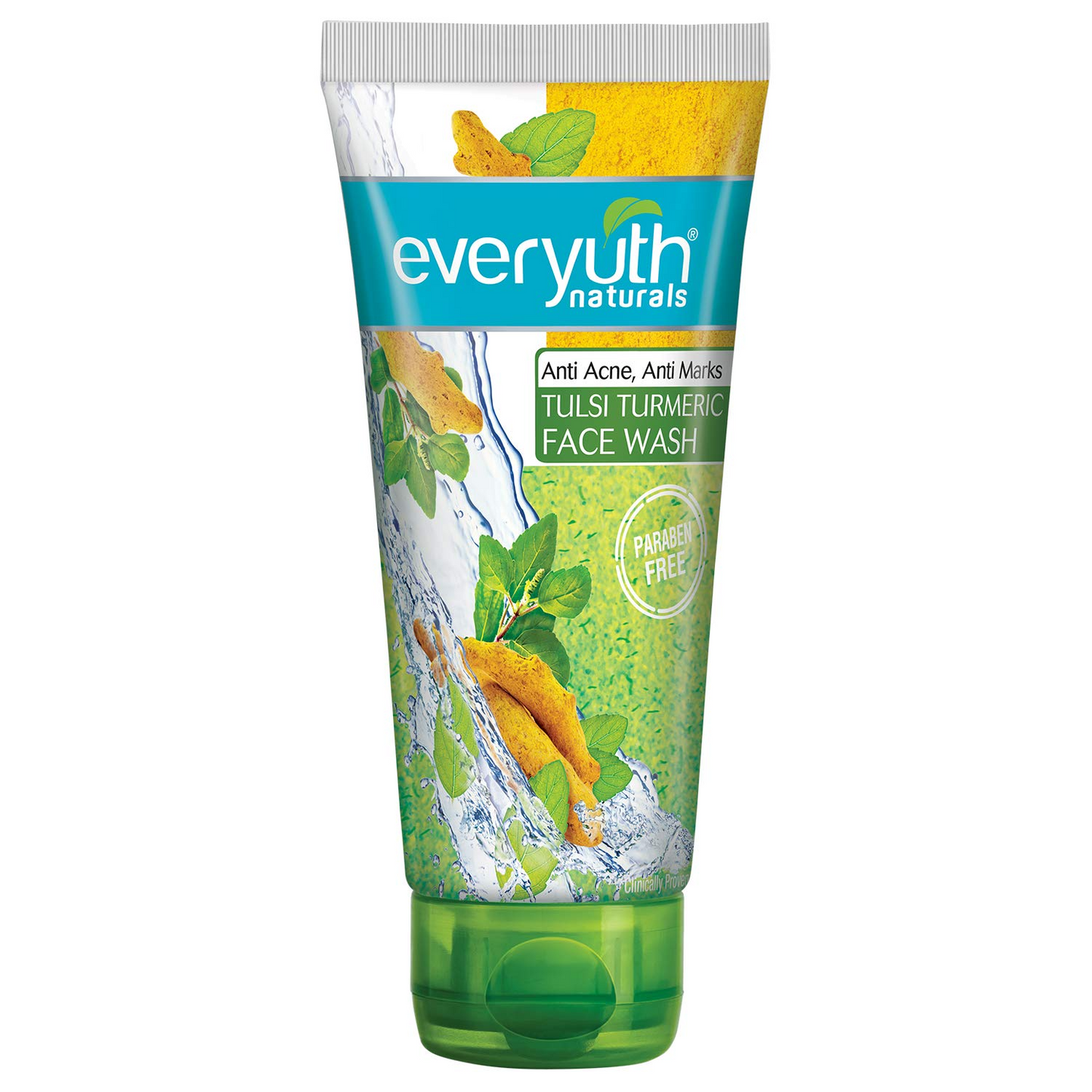 Everyuth Naturals Anti Acne, Anti Marks Tulsi Turmeric Face Wash, 150gm, Tube