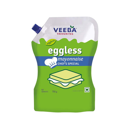 Veeba Eggless Mayonnaise (700g) I Veg Mayonnaise I 100% Vegetarian Mayo I Extra Creamy and Delicious I Rich and Thick Texture I Dip, Spread and Dunk(