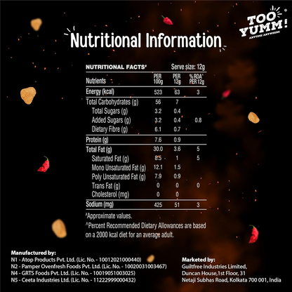 Too Yumm! Bhoot Chips | Created With Naagin Hot Sauce | Tasty & Spicy | Bhut Jolokia Chillies | Potato Chips | 90g