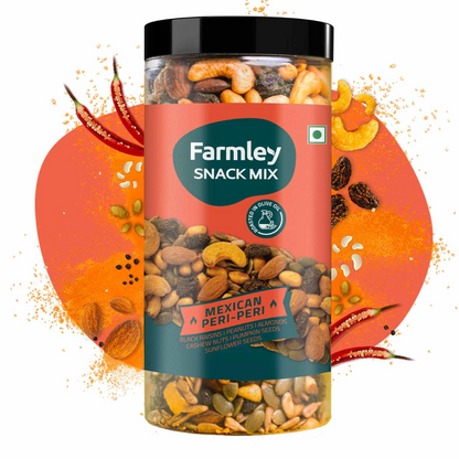 Farmley Snack Mix | 405g | 6 Superfoods in 1 Mix | Almonds, Dry Fruits, Pumpkin Seeds, Cashew, Sunflower Seeds, Peanuts |