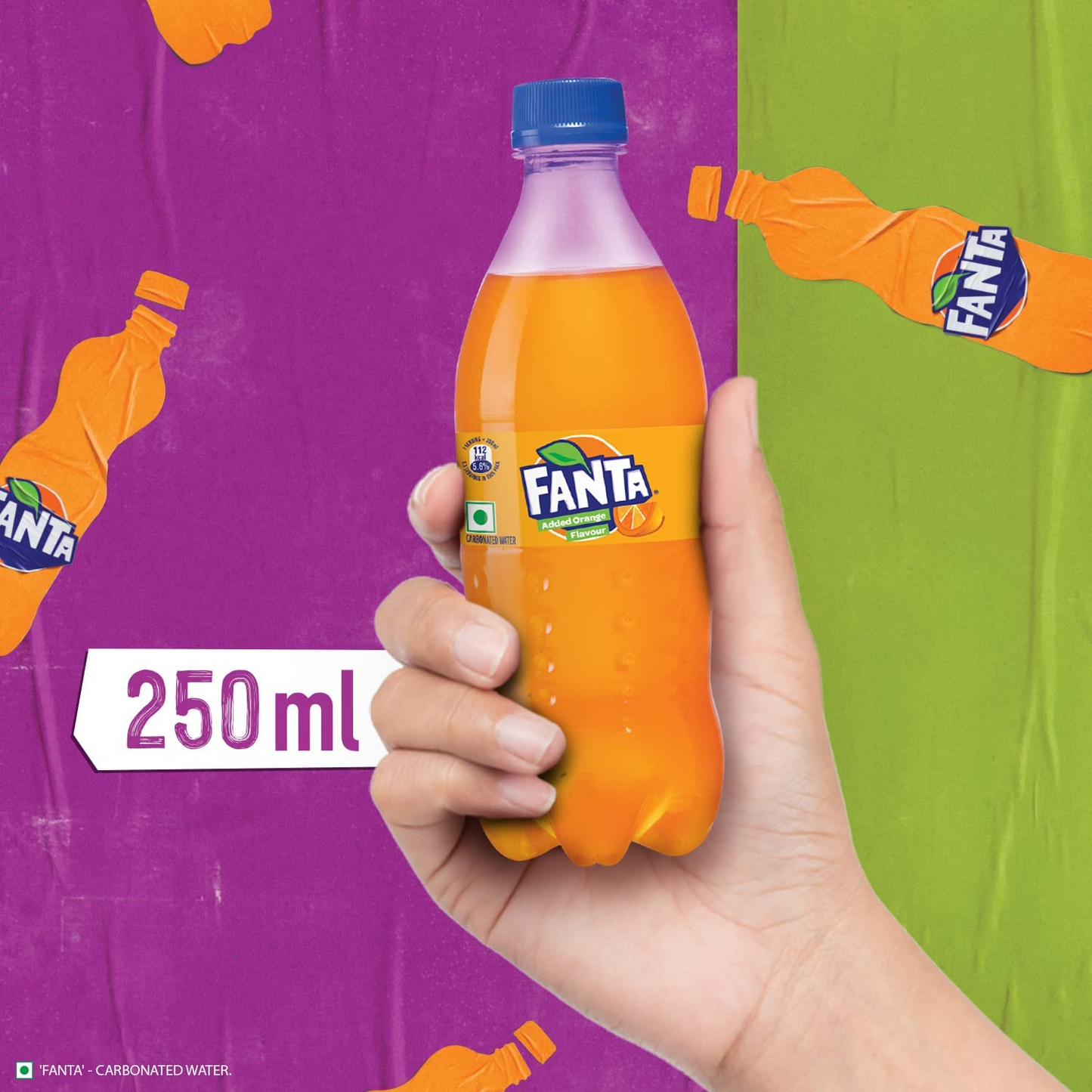 FANTA® Orange Soft Drink | PET Bottle, 250 ml (Pack of 8)