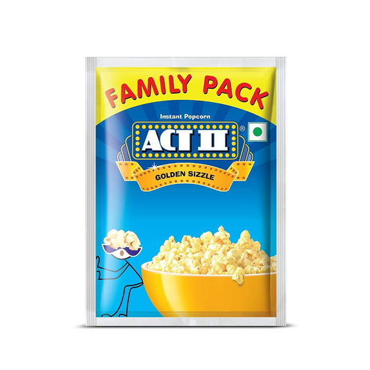 ACT II Instant Golden Sizzle Popcorn, (90 + 30 gm)120g