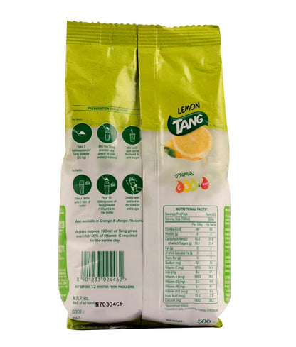 Tang Lemon Instant Drink Mix, 500g Pack