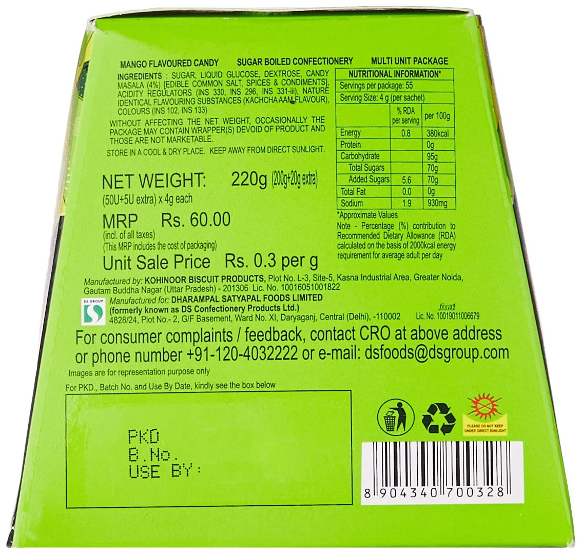 Pulse Kachcha Aam Candy , 220g