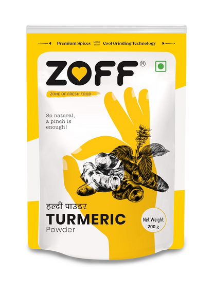 Zoff Red Chilli Powder, Turmeric Powder | Coriander Powder | Pack of 3  | Each 200g | Premium Zip Lock Pouch | 600g