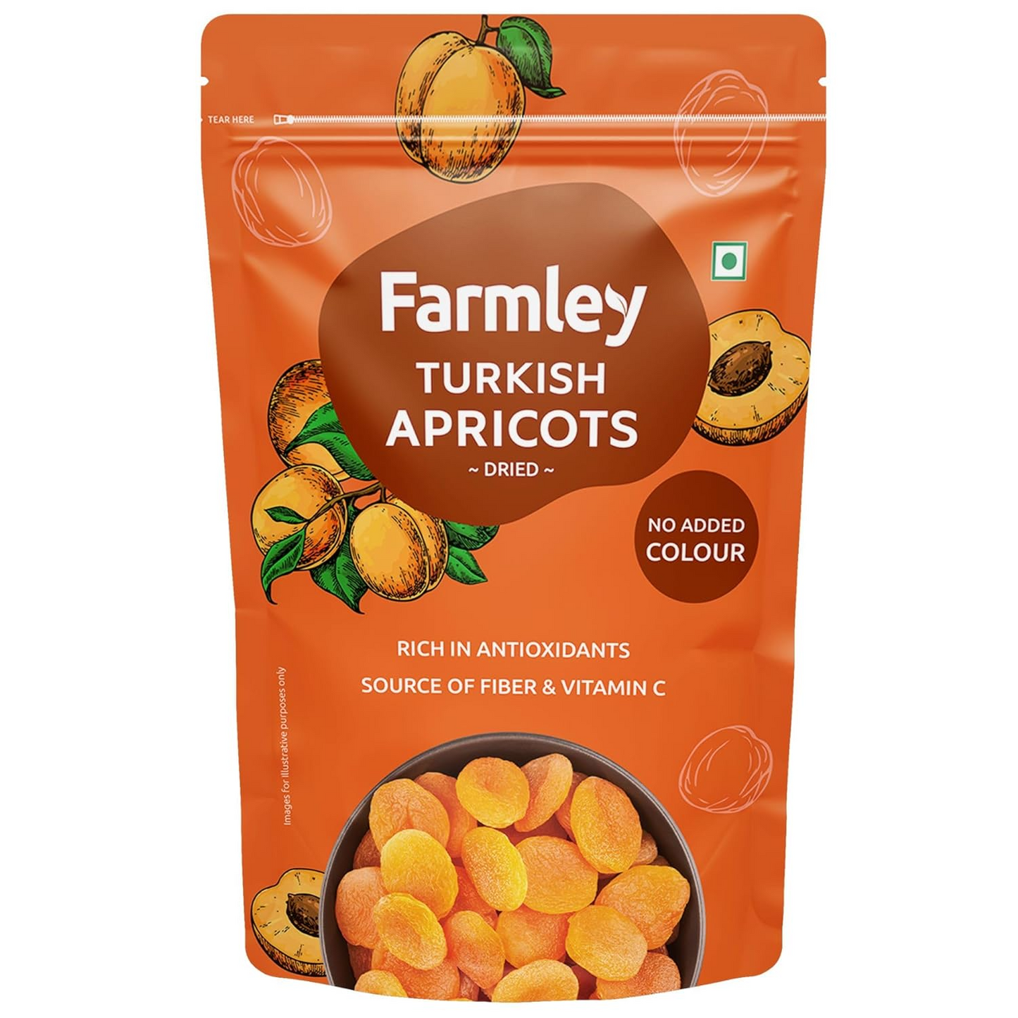 Farmley Exotics Apricots Dry Fruits | 200g