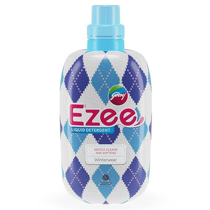 Godrej Ezee Liquid Detergent - Winterwear, No Soda Formula, 2kgs (1 bottle & 1 refill)