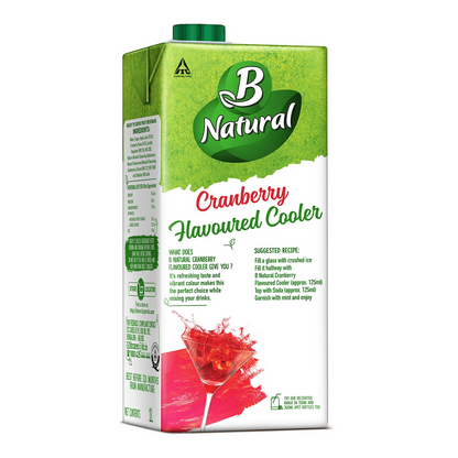 B Natural Cranberry Flavoured Cooler, 1L