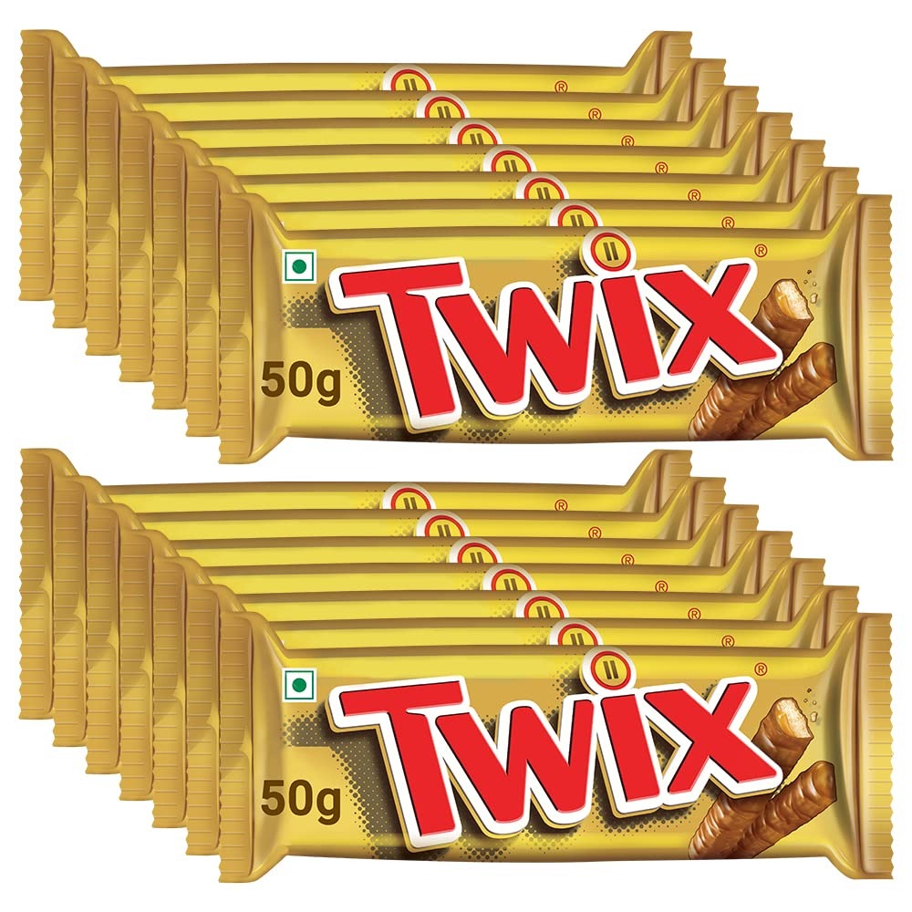 Twix Caramel Cookie Chocolates - 50g Bar ( Pack of 6 )