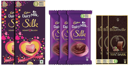 Cadbury Dairy Milk Silk Chocolate Bar, 150g Each Bar- Combo Pack