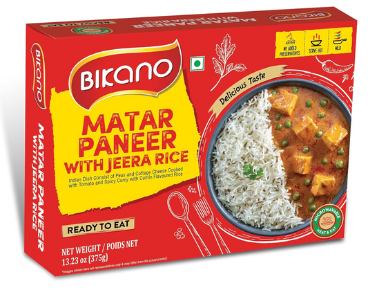 Bikano Matar Paneer with Jeera Rice 375g