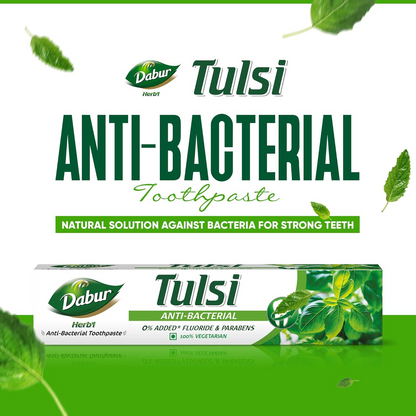 DABUR Herb'L Tulsi Anti Bacterial Toothpaste-200G