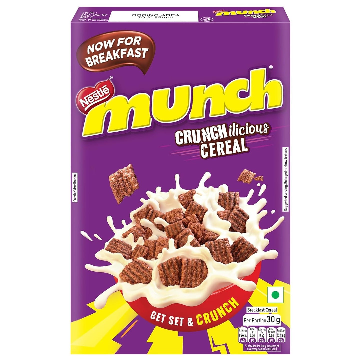 Nestle Munch Crunchilicious Cereal | Get Set & Crunch | Breakfast Cereal | 300g