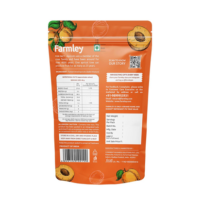 Farmley Exotics Apricots Dry Fruits | 200g