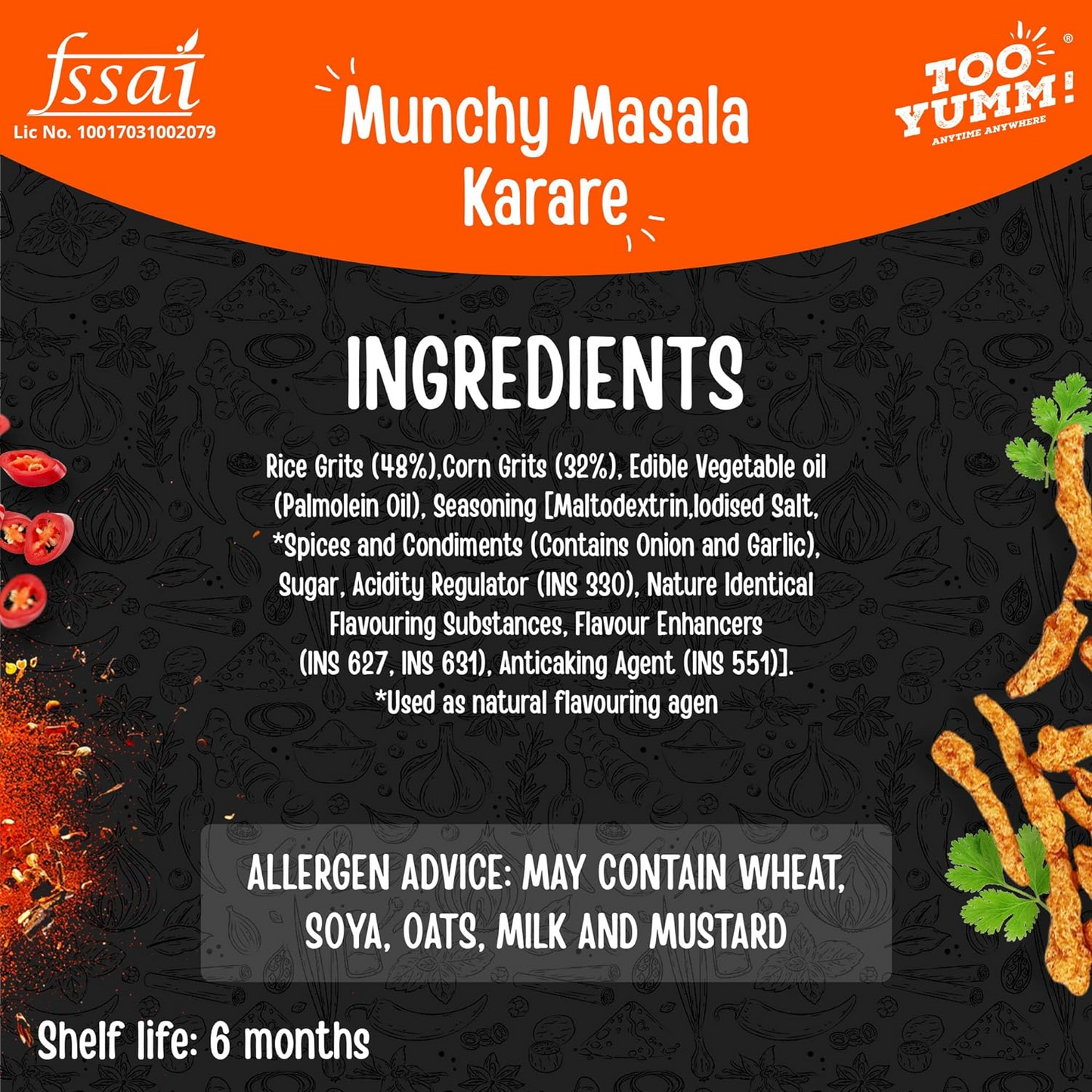 Too Yumm! - Karare - Munchy Masala - 70gm