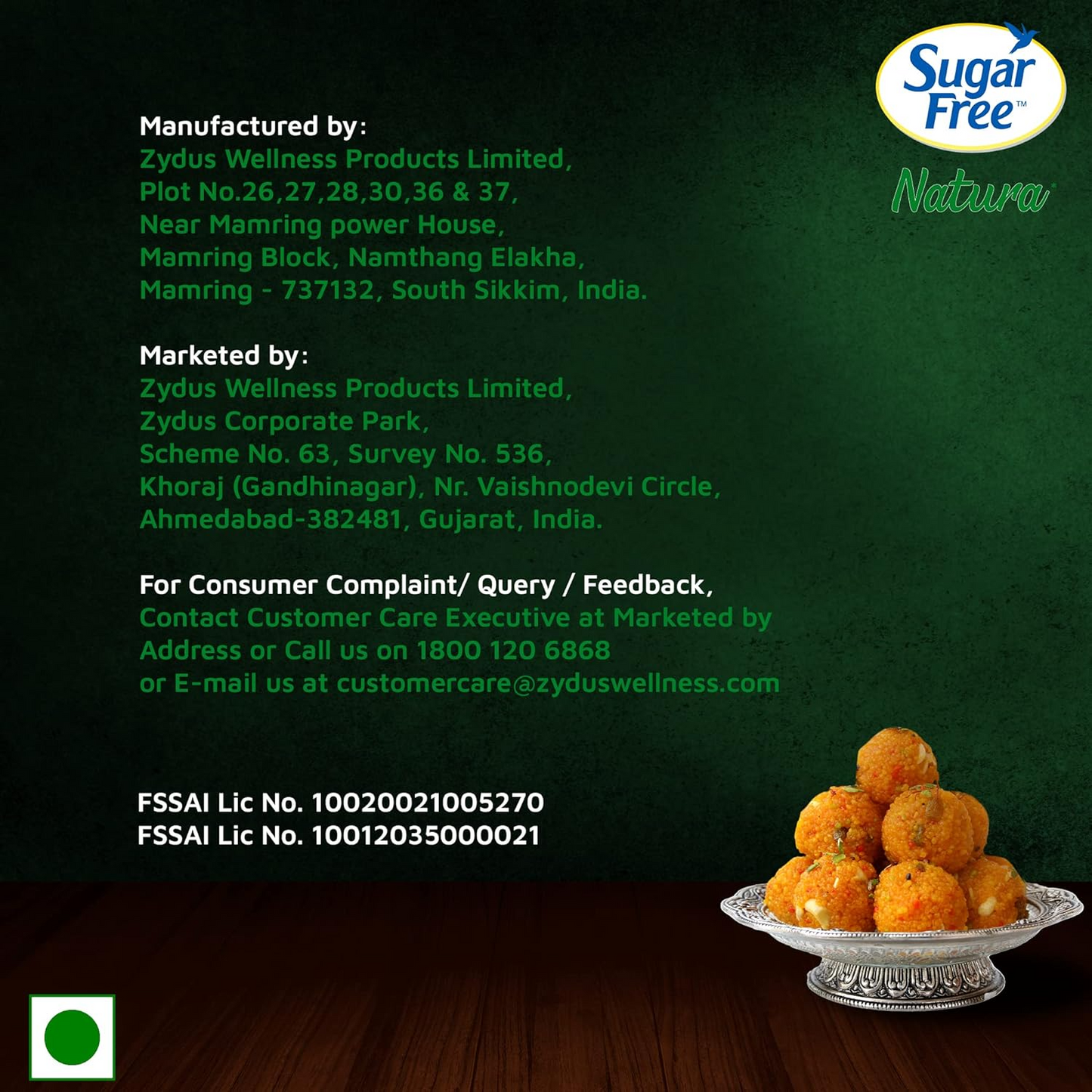 Sugar Free Natura, 100 Sachet |100% Safe| Scientifically Proven & Tested|Sweet like Sugar but with zero calories| 75 g