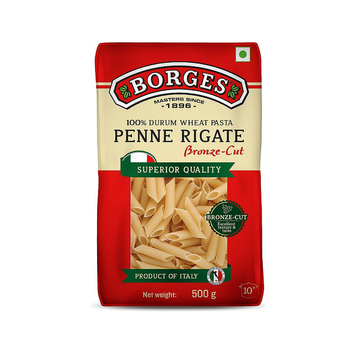 Borges Penne Rigate Durum Wheat Pasta, 500 grams