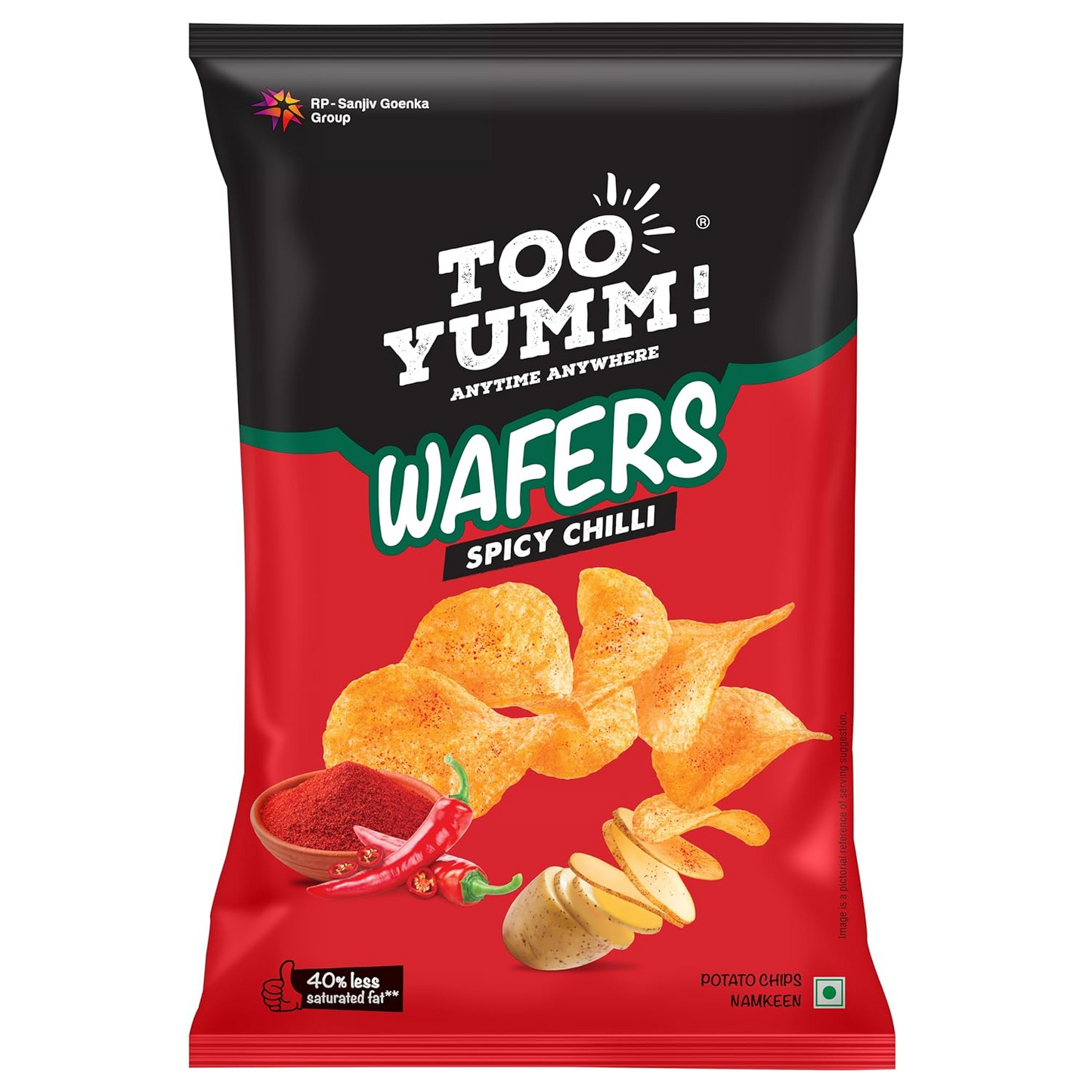 Too Yumm - Wafers Spicy Chilli, 90g