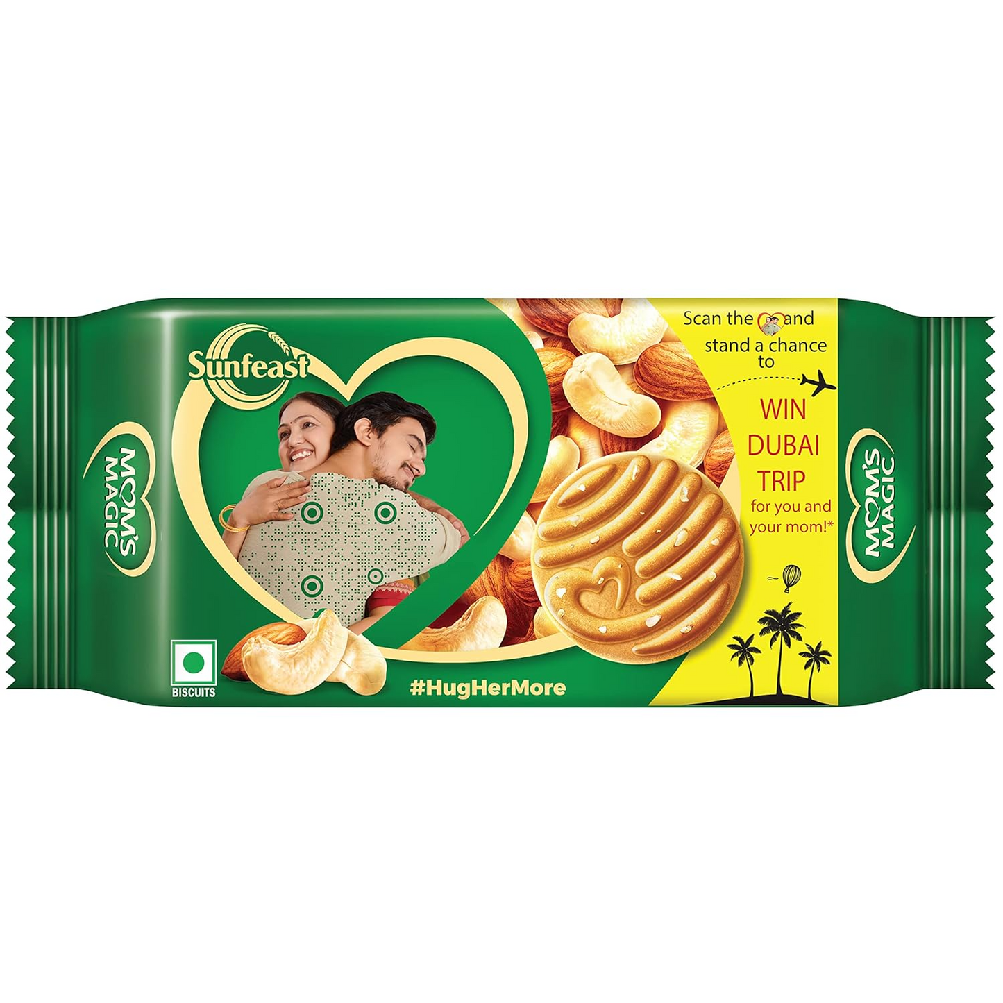 Mom's Magic Rich Cashew Almond Cookies | Roasted Cashew Almond | Rich Butter biscuits | Mom's favourite baked cookies 197g / 200g