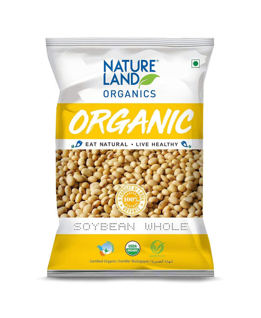 Natureland Organics Soybean Whole 500 Gm