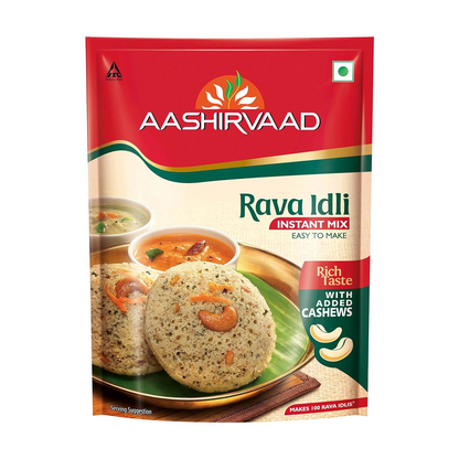 Aashirvaad Instant Mix - Rava Idli 1Kg, Easy to Make Snack Mix, Ready to Cook Indian Breakfast Mix