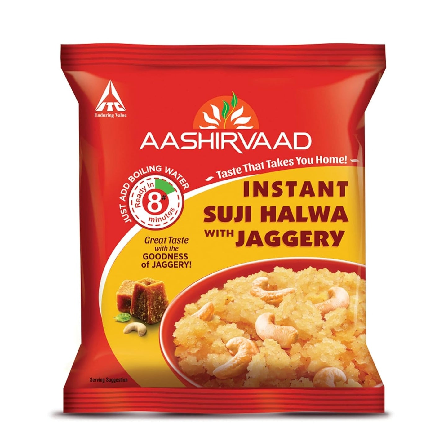 Aashirvaad Instant Meals Suji Halwa with Jaggery Pouch 45g