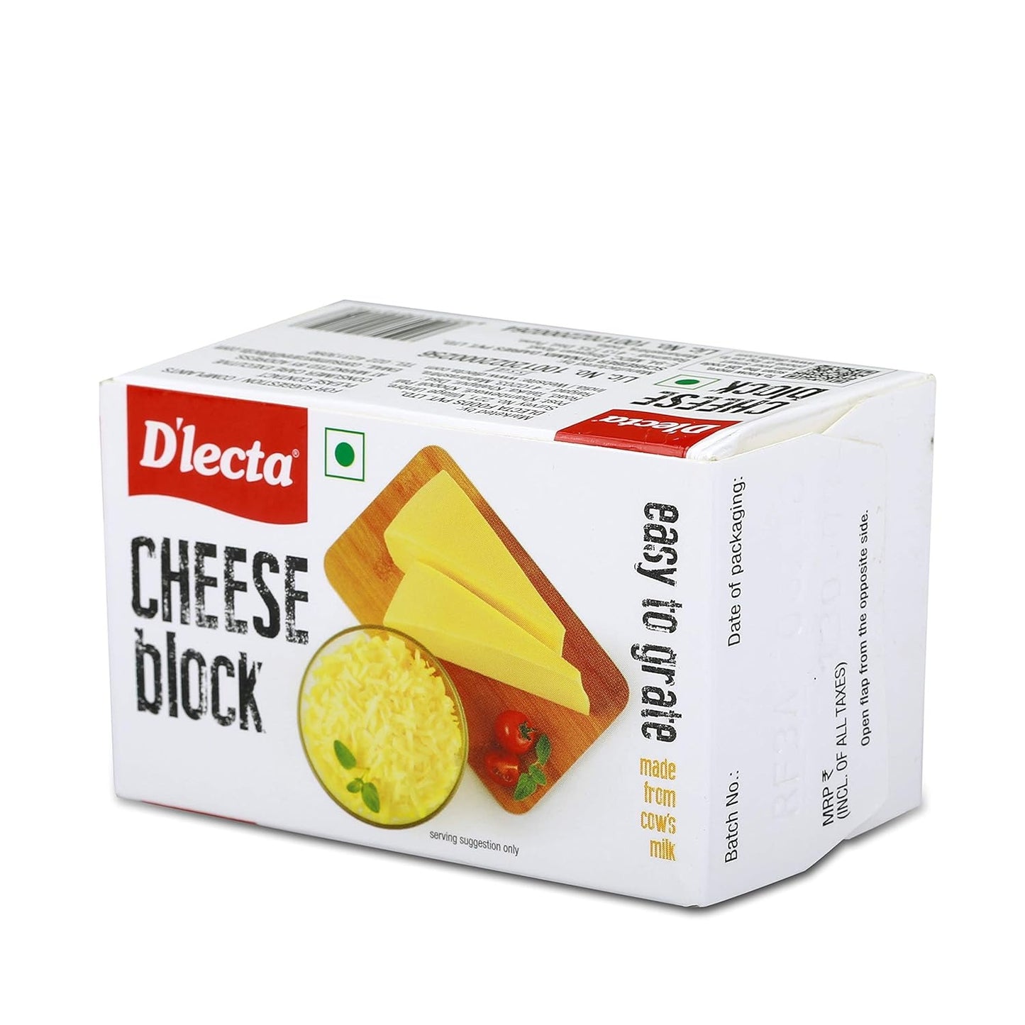 Dlecta Processed Cheese Block, 400 g