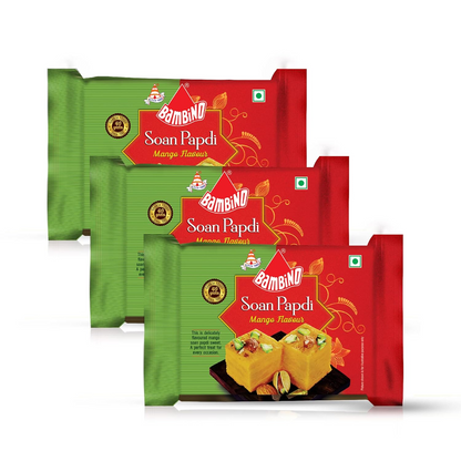 Bambino Soan Papdi Mango Flavour Each 200 Gms -Pack of 3