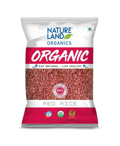 Natureland Organics Red Rice 1 Kg - Organic Rice