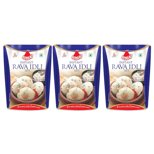 Bambino Instant Rava Idli Mix 500 Gms Pack of 3