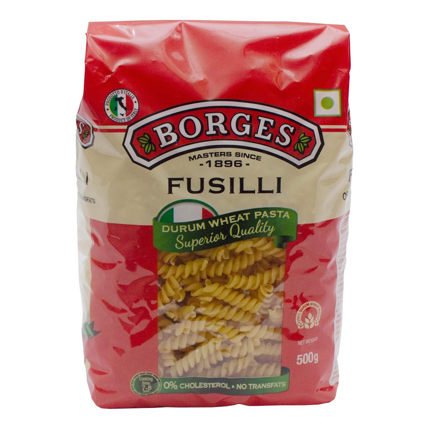 Borges Fusilli Durum Wheat Pasta, 500 Grams