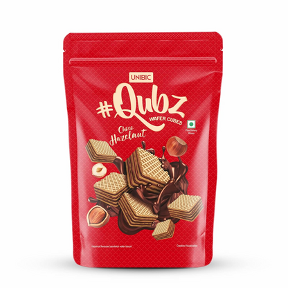 Unibic Qubz Wafer Biscuits 150g | Hazelnut Flavour