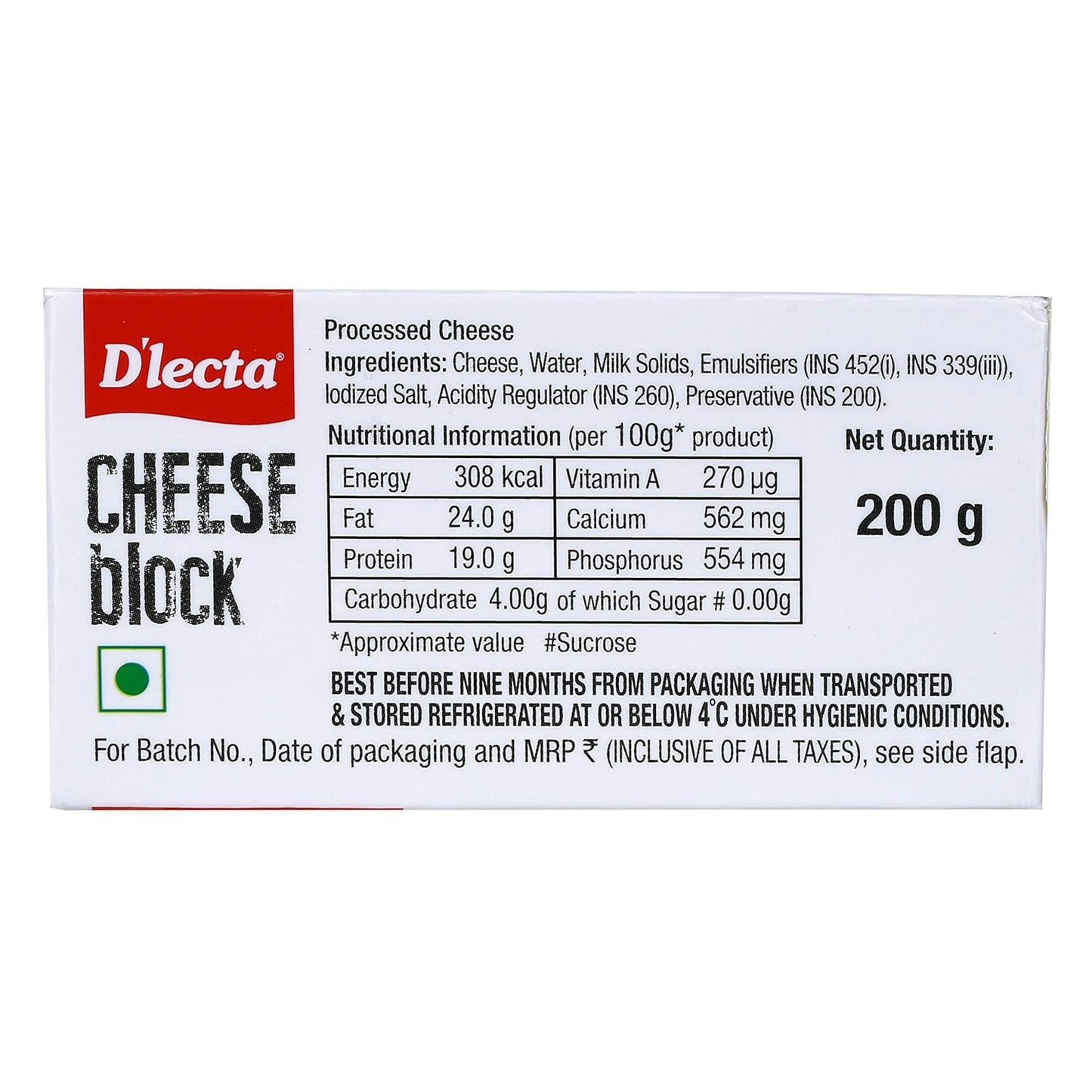 Dlecta Cheese Block (200 g)