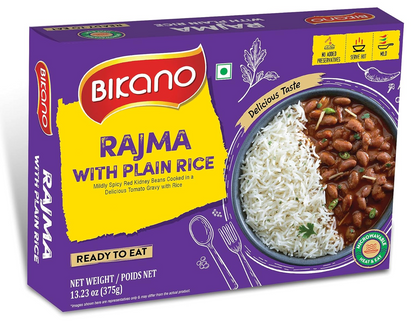 Bikano Rajma with Plain Rice 375g