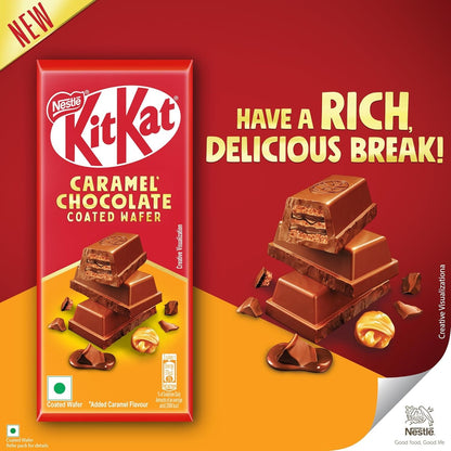 KIT KAT Nestlé Caramel Chocolate Coated Wafer, 50G X 12 Units, 600 G