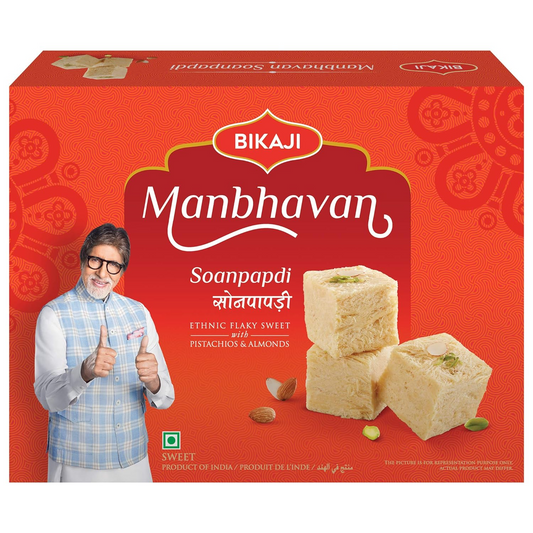 Bikaji Soan Papdi Manbhawan | Soan Halwa | Patisa | Traditional Indian Sweet 450 g