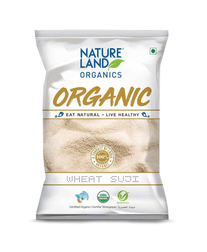 Natureland Organics Wheat Suji/Sooji 500 Gm - Organic Sooji