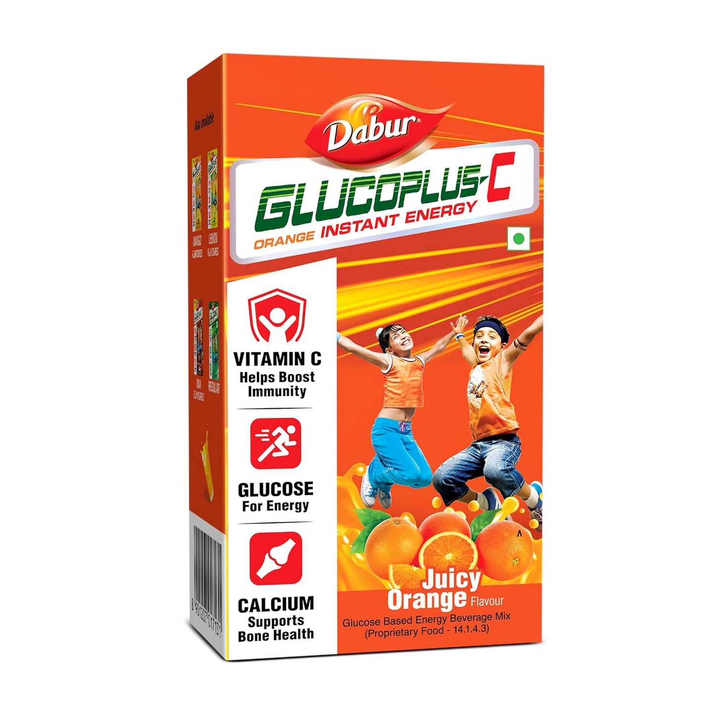 Dabur Glucoplus-C Instant Energy Glucose (Orange Flavour) - 1Kg | Replenishes Energy | Vitamin C Helps Boosts Immunity