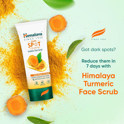 Himalaya Dark Spot Clearing Turmeric Face Scrub | Organically sourced Turmeric | Reduce dark spots in 7 days | Gives Radiant Skin | 100g