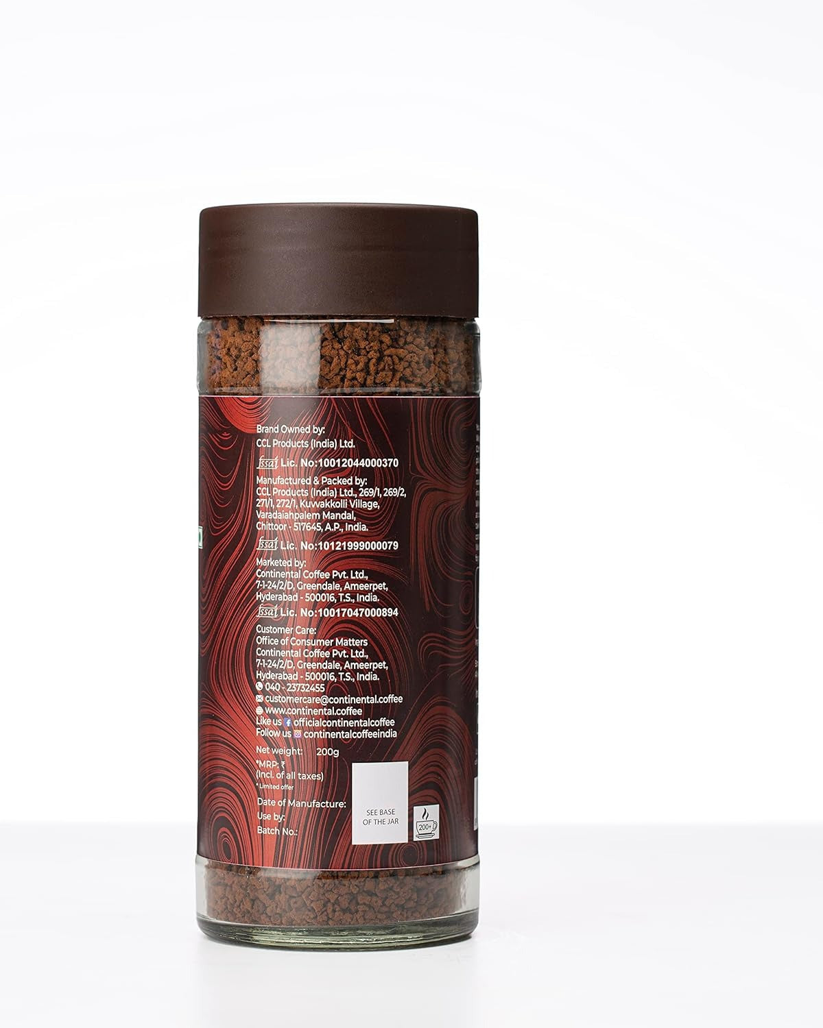 Continental Coffee XTRA Instant Coffee Powder Jar, 200gm