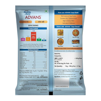 Emami Healthy & Tasty Advans SOYA Chunks 1Kg