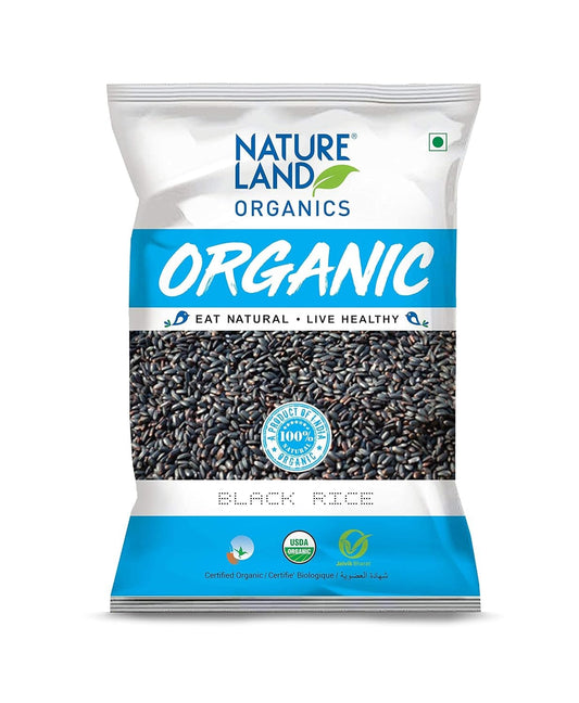 Natureland Organics Black Rice 500 Gm - Organic Rice