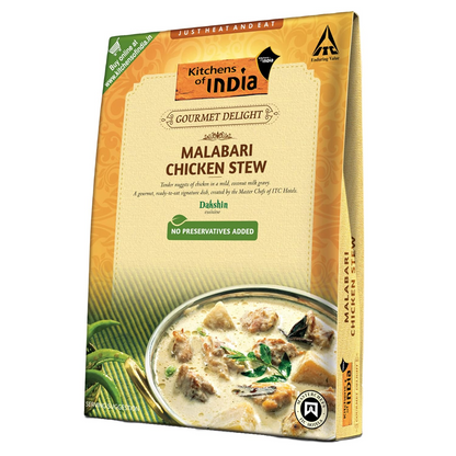 Kitchens of India Malabari Chicken Stew, ITC Ready to Eat Indian Dish, Just Heat and Eat, 285g