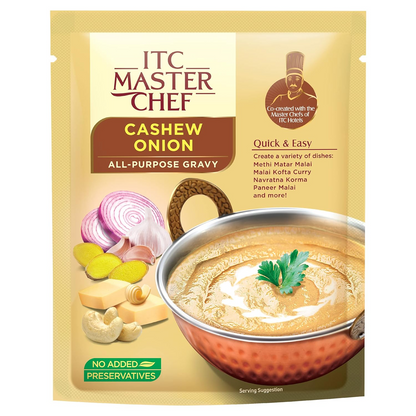 ITC Master Chef Cashew Onion All-Purpose Gravy 200g, Ready to Cook Indian Base Masala Curry Paste