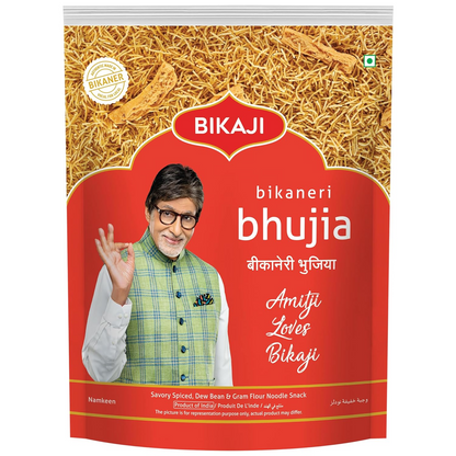 Bikaji Bhujia No 1 - Authentic Indian Snack | Sev | Perfected Over Generations in Bikaner | Handmade & Fryer Made 1 kg