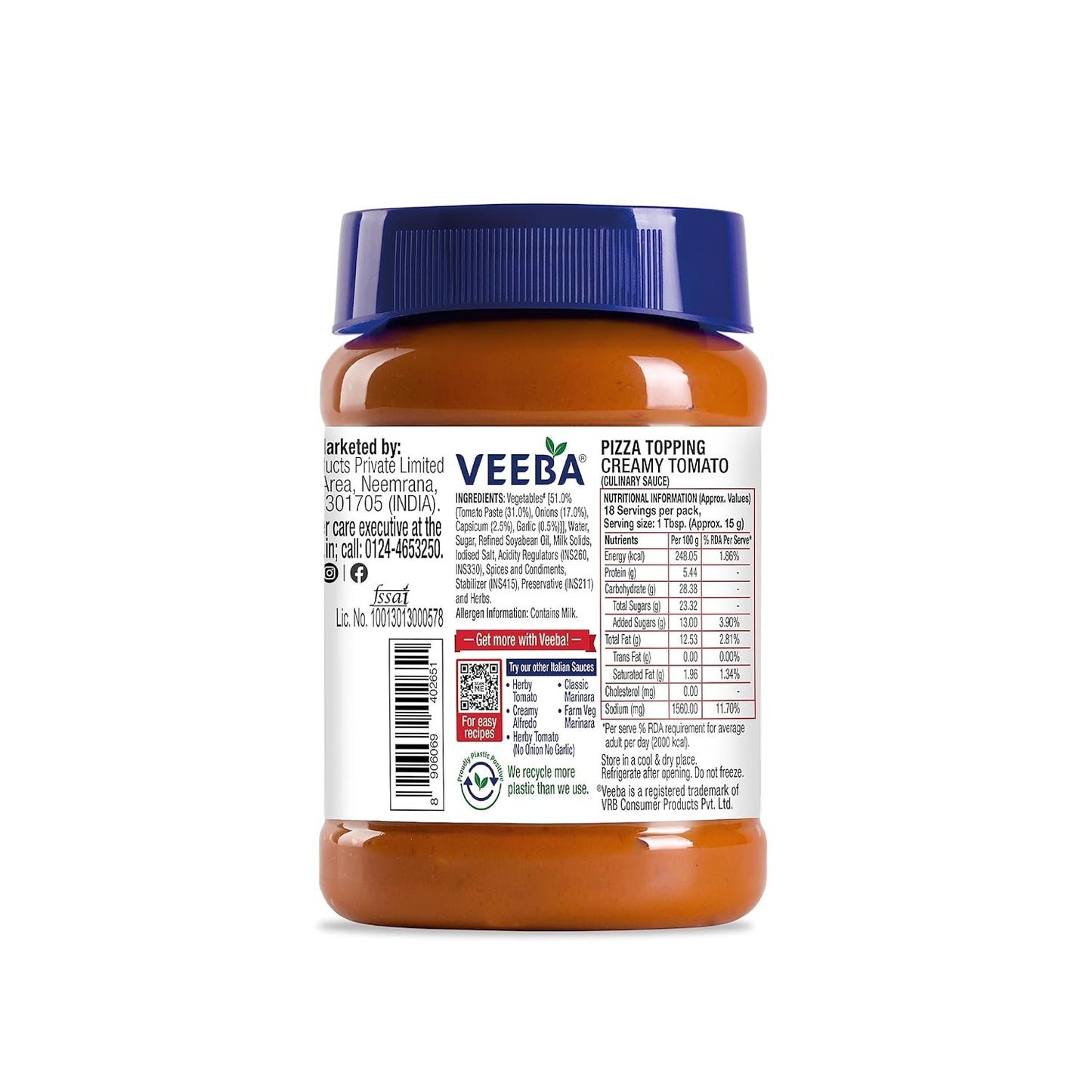 Veeba Pizza Topping, 280g