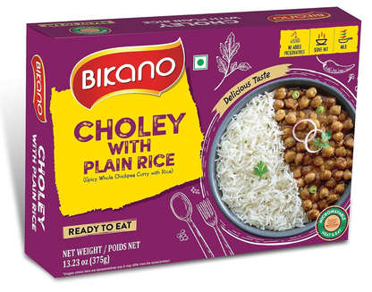 Bikano Chole with Plain Rice 375G