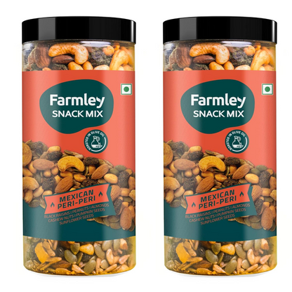 Farmley Snack Mix | 405g | 6 Superfoods in 1 Mix | Almonds, Dry Fruits, Pumpkin Seeds, Cashew, Sunflower Seeds, Peanuts |